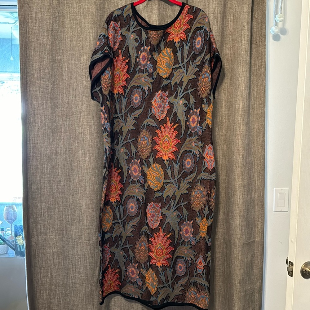 Peruvian connection, extra large floral sweater dress